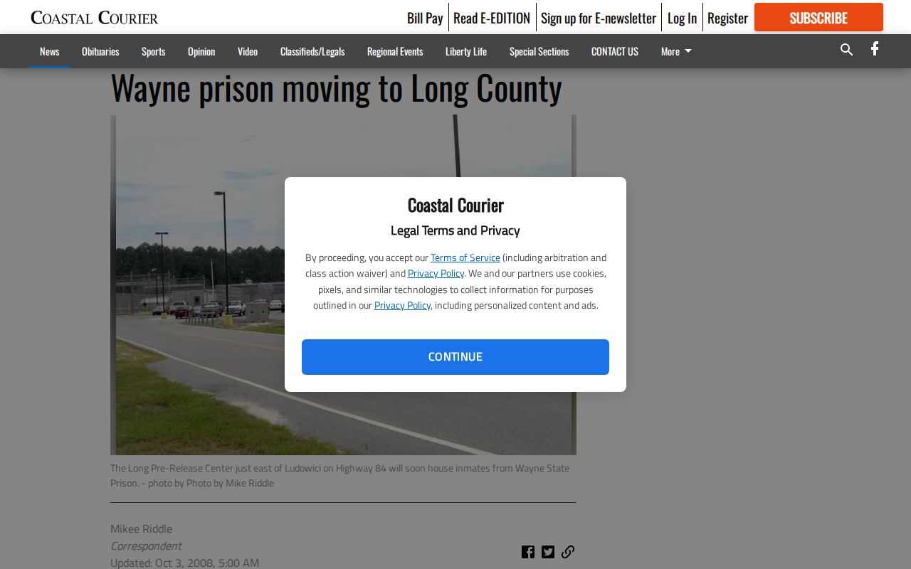 Former Wayne State Prison historical closure and release records source