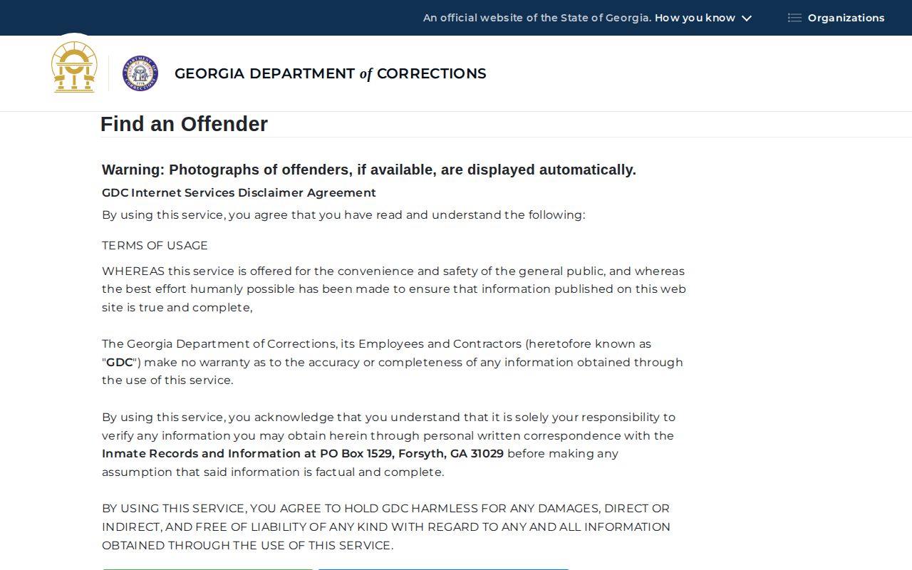GDC offender search for Wayne County released inmates